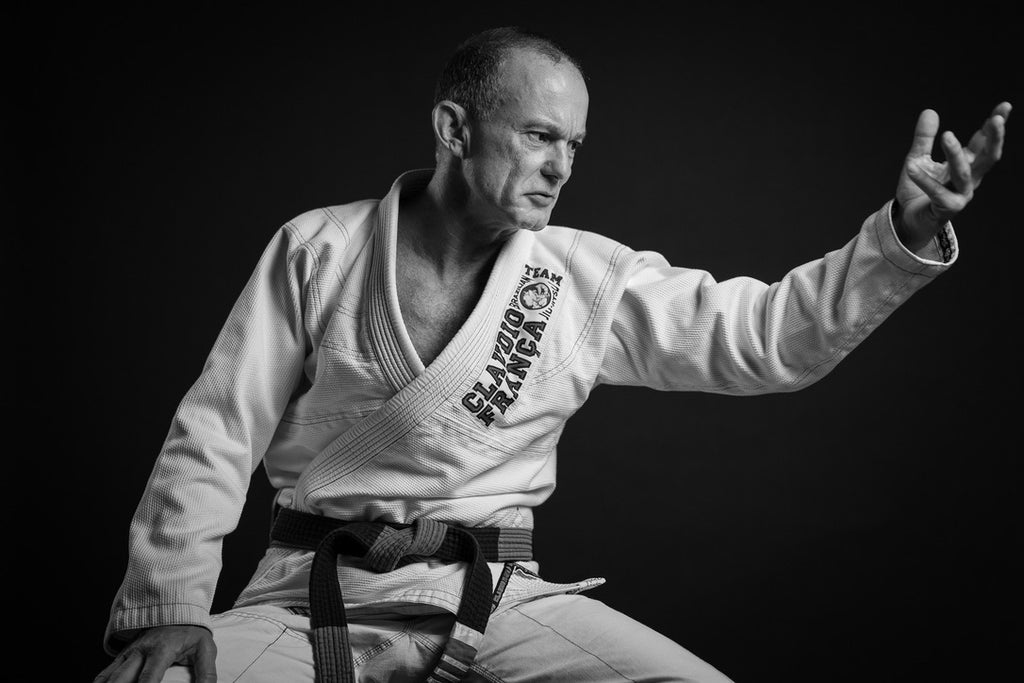 Interior page from Groundswell featuring a Brazilian Jiu-Jitsu pioneer portrait and first-person interview